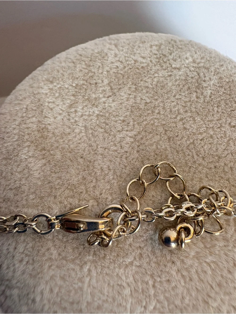 Avon Layered Crystal Drop Necklace Gold Tone Dainty Statement Necklace
